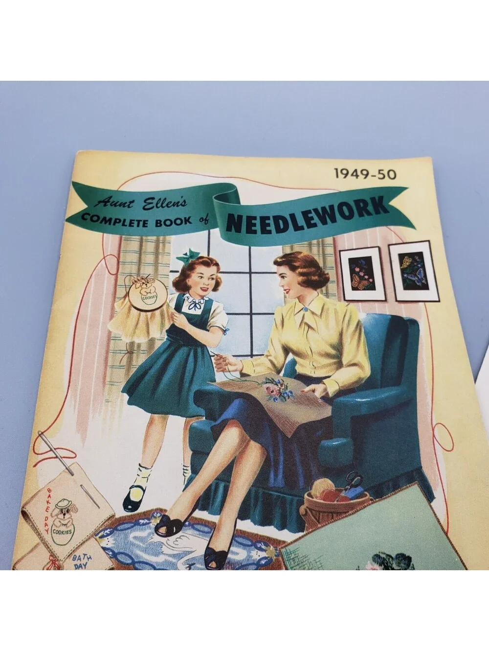 Vintage 1949-50 Catalog Aunt Ellen's Complete Guide to Needlework w/ Order Form